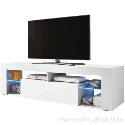 High Gloss UV Wooden LED TV Stand Cabinet